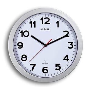 Afbeelding van Maul MAULstep radiogestuurde wandklok | kunststof | grijs | 30 cm