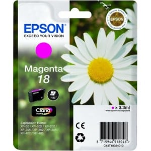 Afbeelding van Epson T1803 nr. 18 inktcartridge magenta origineel