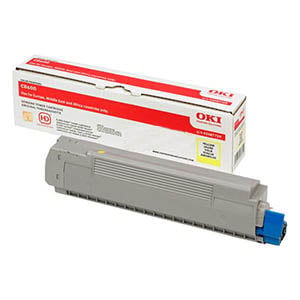 Afbeelding van OKI 43487709 toner cartridge geel (origineel)