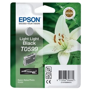 Afbeelding van Epson T0599 inktcartridge licht licht zwart (origineel)