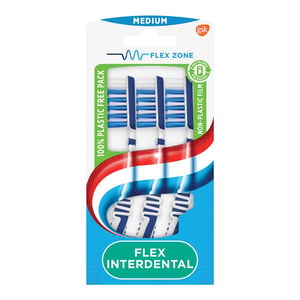 Afbeelding van Aquafresh Tandenborstel Flex Interdental | Medium | 2+1 gratis