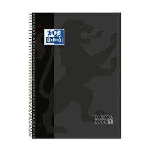 Afbeelding van Oxford 400050189 Classic collegeblok | A4+ | gelinieerd | zwart | 80 vel