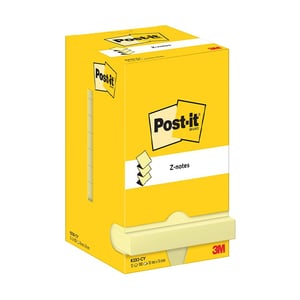 Afbeelding van 3M R330CY Post-it Z-notes | 76 x 76 mm | geel | 12 x 100 vel