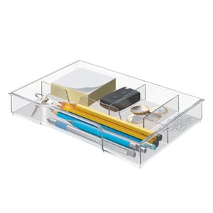 Afbeelding van Leitz 52150002 opbergbak voor ladenblokken | kunststof | transparant | 4 vakken