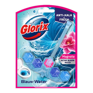 Afbeelding van Glorix Actief Toiletblok | Blauw Water | Magnolia | 53 gram