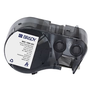 Afbeelding van Brady M5C-1500-403 tape papier zwart op wit | 38,1 mm x 7,62 m (origineel)