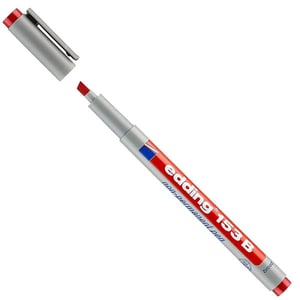 Afbeelding van Edding 153B OHP marker | rood | beitelvormige punt | 1-3 mm