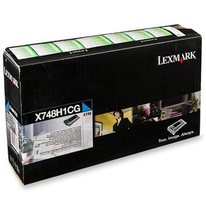 Afbeelding van Lexmark X748H1CG toner cartridge cyaan hoge capaciteit (origineel)