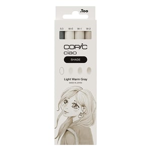 Afbeelding van Copic 22075421 Ciao Shade markerset | Light Warm Grey | beitel/penseel punt | 4 stuks
