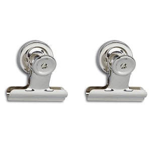 Afbeelding van Maul 2185096 papierklem | 50 mm | staal | nikkel | magnetisch | 2 stuks