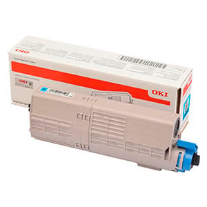 Afbeelding van OKI 46490403 toner cartridge cyaan (origineel)