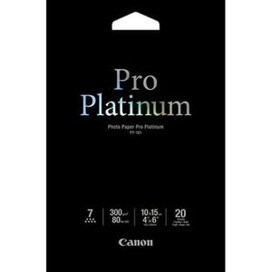 Afbeelding van Canon PT-101 platinum pro fotopapier | 10 x 15 cm | 300 gr. | 20 vel