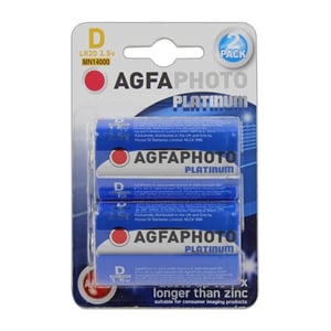 Afbeelding van Agfaphoto batterij Mono D | LR20 | MN1400 | 2 stuks