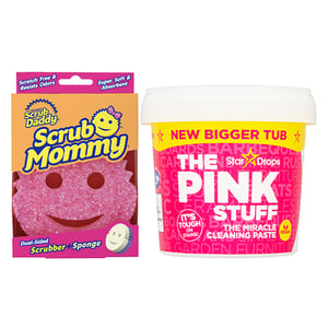 Afbeelding van The Pink Stuff Paste (850 gram) + Scrub Mommy spons roze