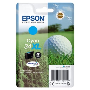 Afbeelding van Epson T3472 nr. 34XL inktcartridge cyaan hoge capaciteit (origineel)