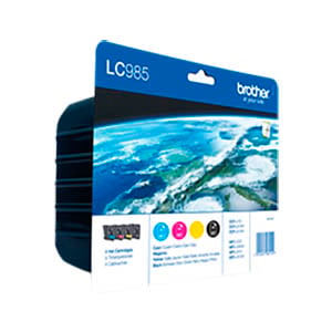 Afbeelding van Brother LC-985 4-kleuren verpakking