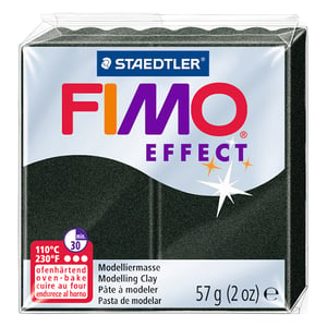 Afbeelding van Fimo 8020-907 klei effect | boetseerklei | parelmoer zwart | 57 gram
