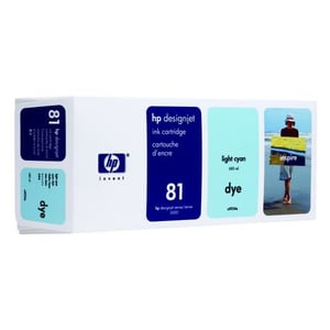 Afbeelding van HP C4934A nr. 81 inktcartridge licht cyaan (origineel)