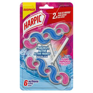 Afbeelding van Harpic Toiletblok | Tropische Bloemen | 35 gram | 2 stuks