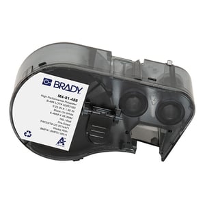 Afbeelding van Brady M4-81-488 polyester labels zwart op wit | 6,35 mm x 48,26 mm (origineel)