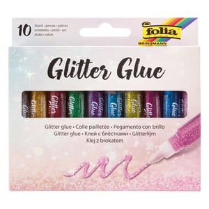 Afbeelding van Folia glitterlijm | verschillende kleuren | 10 stuks