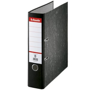 Afbeelding van Esselte 46997 ordner | A4 | karton | zwart gewolkt | 75 mm