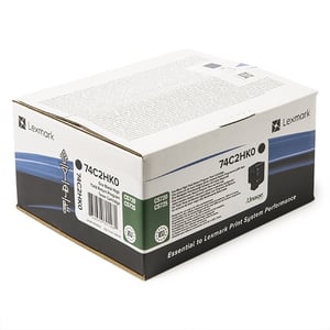 Afbeelding van Lexmark 74C2HK0 toner cartridge zwart extra hoge capaciteit (origineel)
