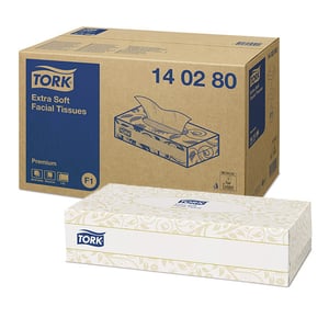 Afbeelding van Tork 140280 Gezichtsdoekjes | 2-laags | 30 pakken | geschikt voor Tork F1 dispenser