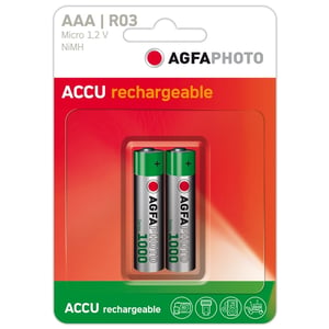 Afbeelding van Agfaphoto batterij Micro AAA | oplaadbaar | 2 stuks