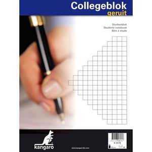Afbeelding van Kangaro collegeblok K-5574 | A4 | geruit 10mm | 60 gr. | 80 vel