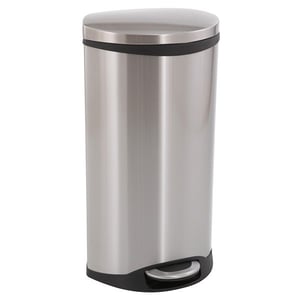 Afbeelding van EKO Shell Bin pedaalemmer | metaal | mat RVS | 30 liter