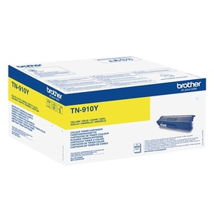 Afbeelding van Brother TN-910Y toner cartridge geel extreem hoge capaciteit (origineel)