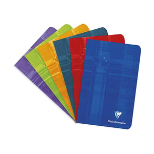 Afbeelding van Clairefontaine Metric notitieboek assorti | 110 x 170 mm | gelinieerd | 48 vel | 10 stuks