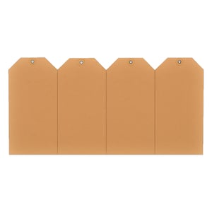 Afbeelding van HF2 395006 labels met ophangoog | 55 x 110 mm | karton | niet-klevend | chamois | 1000 stuks