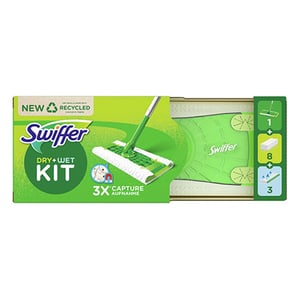Afbeelding van Swiffer Floor Dry & Wet kit | 11 doekjes