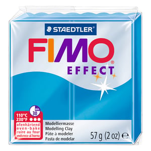 Afbeelding van Fimo 8020-374 klei effect | transparant blauw | 57 gram