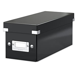 Afbeelding van Leitz 6041 WOW CD opbergbox | PP gelamineerd hardboard | zwart