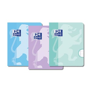 Afbeelding van Oxford School schrift | A5 | gelinieerd | assorti pastel | 36 vel | 3 stuks