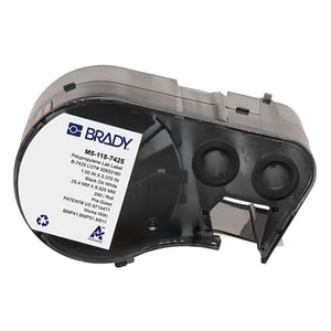 Afbeelding van Brady M5-118-7425 polypropyleen labels zwart op wit | 9,53 mm x 25,4 mm (origineel)