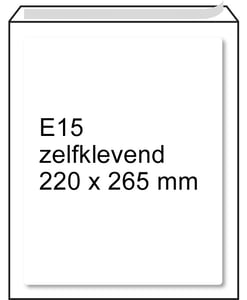 Afbeelding van Raadhuis luchtkussen envelop | zelfklevend | E15 | 220mm x 265mm | 5 stuks