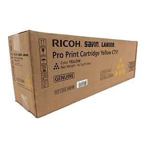 Afbeelding van Ricoh type C751 toner cartridge geel (origineel)