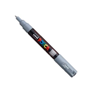Afbeelding van POSCA PC-1MC verfmarker | grijs | conische punt | 0,7 - 1 mm