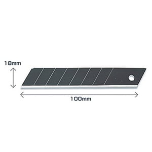 Afbeelding van Olfa LBB-10B reserve afbreekbare snijmesjes | zwart | 18 mm