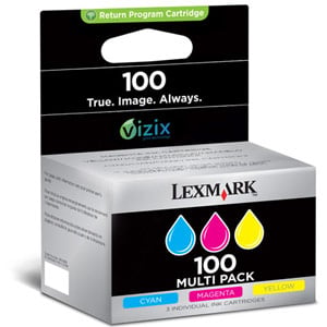 Afbeelding van Lexmark 100 3-Pack-3-colors (Lexmark 14N0849)
