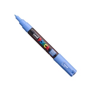 Afbeelding van POSCA PC-1MC verfmarker | hemelsblauw | conische punt | 0,7 - 1 mm