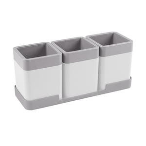 Afbeelding van Sunware Sigma Home organizer set | wit/grijs | 0,6 liter | 3 stuks