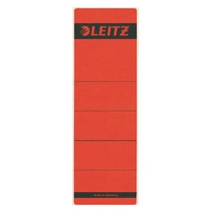 Afbeelding van Leitz 1642 rugetiketten | rood | zelfklevend | breed | 61 mm x 191 mm | 10 etiketten