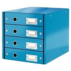 Afbeelding van Leitz 6049 WOW ladeblok | blauw metallic | 4 laden