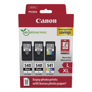 Afbeelding van Canon 2X PG-540L/CL-541XL photo value bundel (origineel)