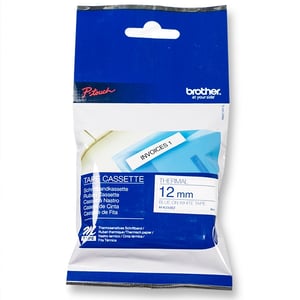 Afbeelding van Brother M-K233BZ tape blauw op wit 12mm x 8m (origineel)